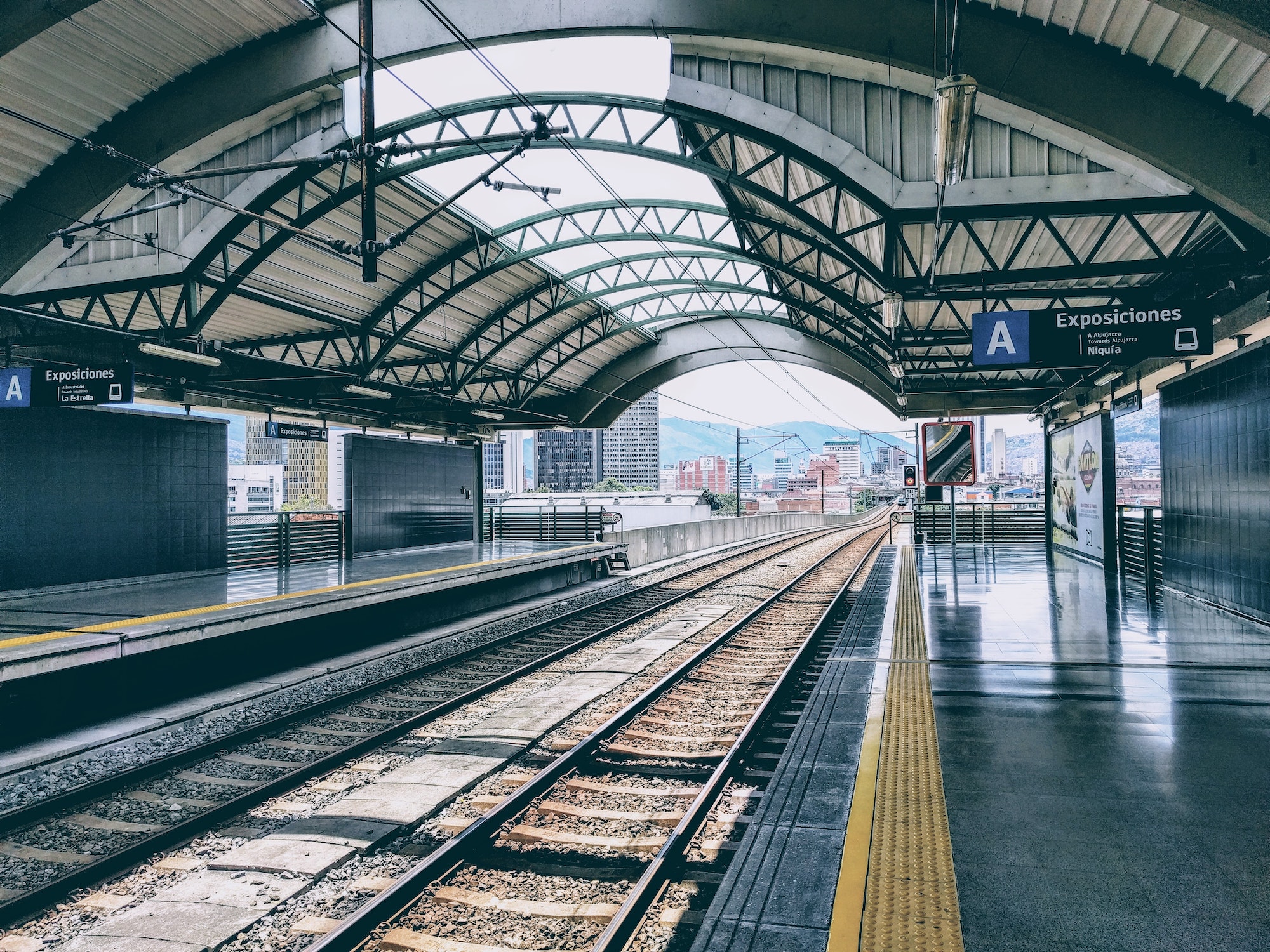 Metro Train Station in Medellín, Colombia